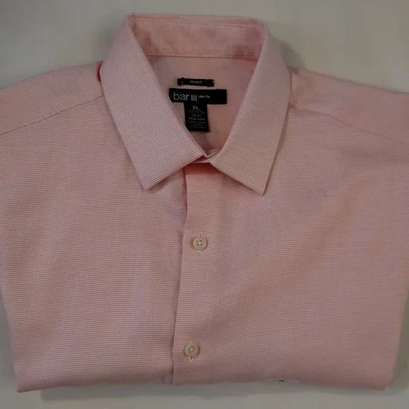 Bar III | Shirts | Bar Iii Slim Fit Mens Easy Care Long Sleeve Dress  Shirtsize Xl 75 3435 | Poshmark